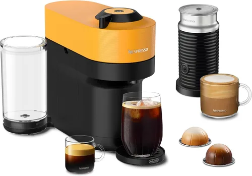 Miniatura 16 de Nespresso Edición Limitada Vertuo Pop+ Cafetera y Máquina de Espresso de De'Longhi, Amarillo Pastel