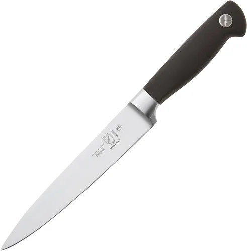 Miniatura 6 de Mercer Culinary M21076 Genesis Cuchillo de chef de 6 pulgadas con respaldo corto, negro