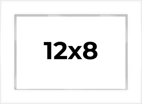 Miniatura 108 de Caja de sombra de 18 x 16 pulgadas, marco de exhibición blanco de 1 pulgada de profundidad, moldeado de 1.5 pulgadas de ancho, incluye plexiglás