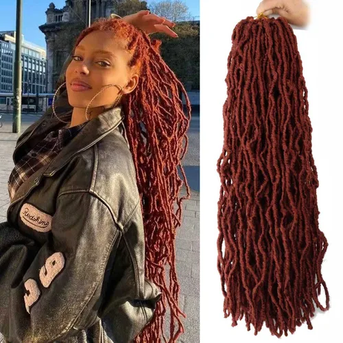Miniatura 9 de Mytarku 8 paquetes de rastas suaves de 24 pulgadas con extremos rizados, rastas de pelo sintético de ganchillo bohemias para mujeres rastas de 1b