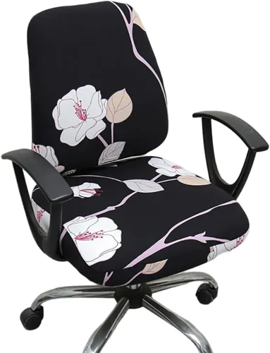 Miniatura 26 de Melaluxe Funda para silla de oficina de computadora, funda universal protectora y elástica para silla giratoria elástica Totam