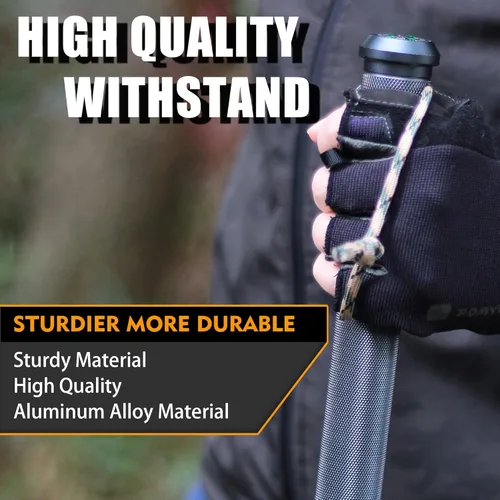 Miniatura 3 de aiGear H2 Survive Tactical Walking Stick Multi Tool – 7-in-1 Survival Hiking Staff, Adjustable Trekking Poles for Men, Outdoor Self Defense Stick
