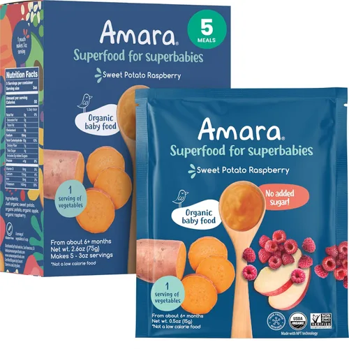 Miniatura 21 de Amara Alimento orgánico para bebés, etapa 3, grano antiguo, cereales para bebés para mezclar con leche materna, agua o fórmula para bebés, bolsas