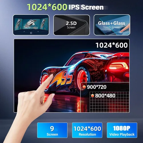 Miniatura 6 de Radio estéreo de coche para Lexus ES250 ES300 ES330 2001-2006 con Carplay inalámbrico Android Auto, pantalla táctil de 9 pulgadas para ES250
