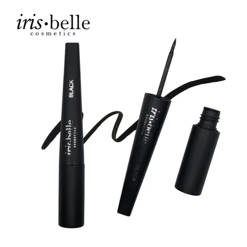 Miniatura 2 de IRIS.BELLE Delineador líquido impermeable con micropunta, 2 unidades. Permanece más de 24 horas, secado rápido (negro)