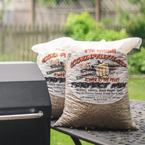 Miniatura 4 de CookinPellets Perfect Mix - Parrilla de madera dura natural, nogal, cereza, arce duro y manzana, pellets de madera para parrilla de pellets