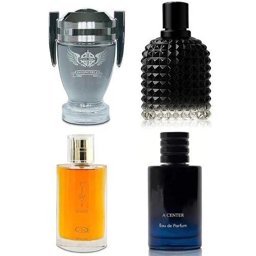 Miniatura 18 de A CENTER Colonia para hombre incluye 4 paquetes variados de perfume de regalo, 3.4 onzas líquidas cada uno Eau De Parfume Naranja Amarga, aroma a
