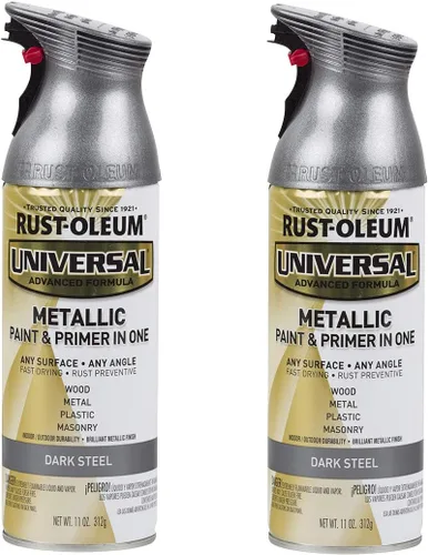 Miniatura 42 de Rust-Oleum 245197 Pintura en aerosol universal para todas las superficies, 12 onzas, negro satinado