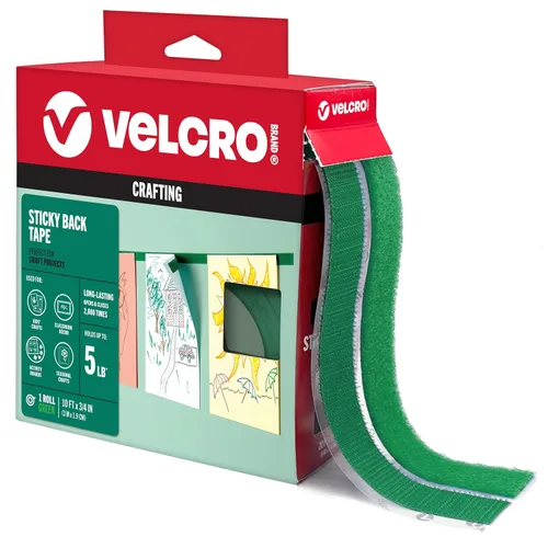 Miniatura 16 de VELCRO Brand - Sujetadores Sticky Back; cinta adhesiva de 3/4 de pulgadas; ideal para el hogar Blanco
