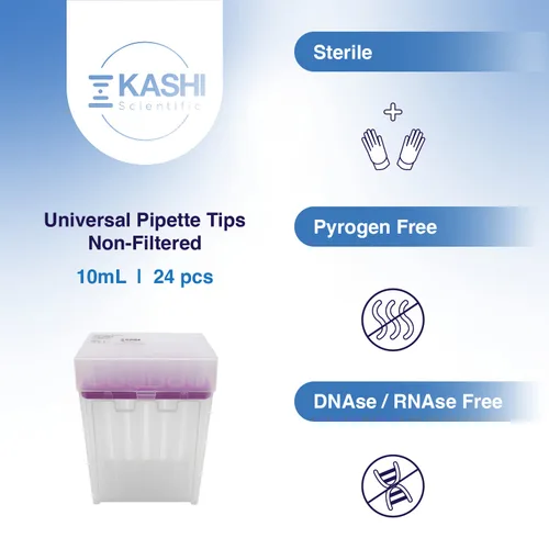 Miniatura 2 de Kashi Scientific 10000uL Puntas de pipeta universales para laboratorio en estuche, estériles, libres de DNasa/RNAsa, seguras contra pirógenos
