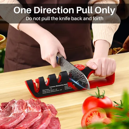 Miniatura 5 de Afilador de cuchillos de cocina 4 en 1 ajustable de 14° a 24°, ayuda a reparar, restaurar y pulir cuchillas el mejor afilador de cuchillos de cocina