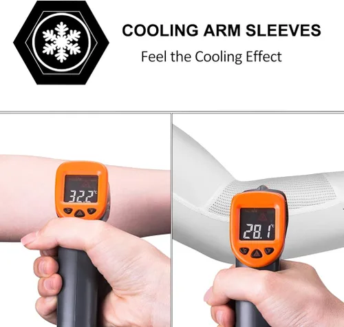 Miniatura 4 de ROCKBROS Mangas de brazo de protección solar para correr, golf, pesca, ciclismo, mangas de brazo