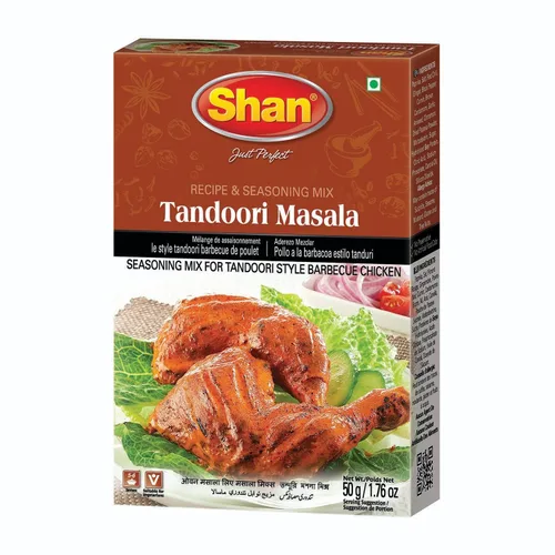 Miniatura 5 de Shan Mezcla de recetas y condimentos Tandoori de 1.76 onzas (1.76 oz) – Especias en polvo para pollo al estilo Tandoori – Adecuado para vegetarianos