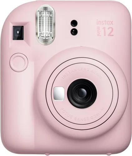Miniatura 3 de Cámara instantánea Fujifilm Instax Mini 12 en color rosa floreciente, paquete de película Fuji Instax Mini (20 hojas) + estuche de transporte