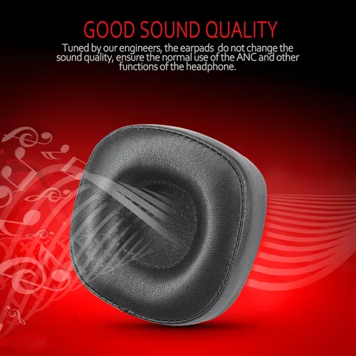 Miniatura 4 de Krone Kalpasmos Almohadillas de repuesto para auriculares Marshall Major III/IV, compatible con almohadillas Marshall Major 3/4, piel de cordero
