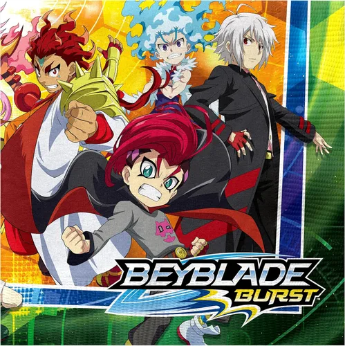 Treasures Gifted BEYBLADE BURST - Suministros para fiestas con licencia oficial – Paquete de 16 servilletas – Decoraciones de cumpleaños BEYBLADE –
