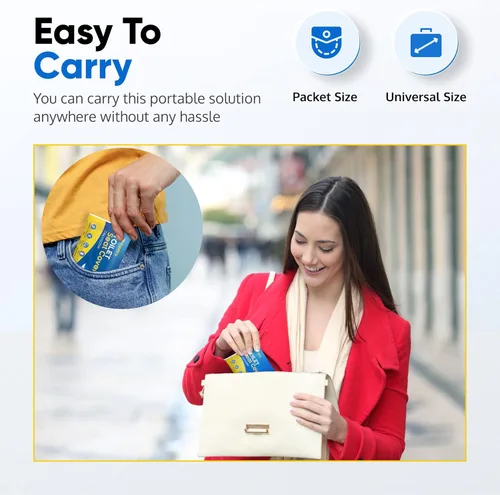 Miniatura 5 de Fundas Desechables para Asiento de Inodoro que se Pueden Tirar por el Inodoro, Paquete de Viaje de 50 XL - Fundas Desechables para Asiento