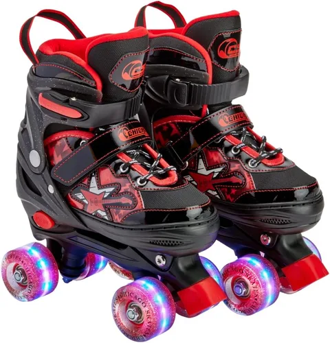 Miniatura 6 de Chicago Skates Glitzy - Patines de ruedas para niños, patines ajustables para niñas y niños, ruedas iluminadas, patines cuádruples duraderos