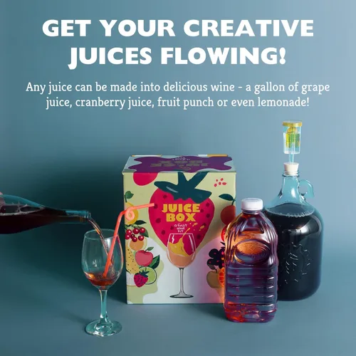 Miniatura 5 de Craft A Brew - Caja de jugo - Un kit de elaboración de vino de frutas - Fácil para principiantes - Kit de elaboración de vino en casa - Incluye