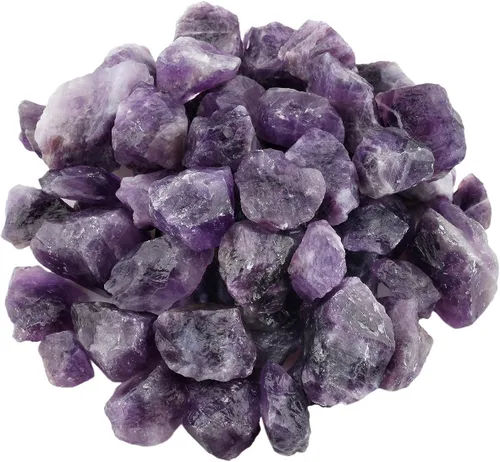 Miniatura 10 de SUNYIK Piedras naturales crudas, cristales de roca rugosa para pulir y lijar, piedras surtidas, 1 libra (alrededor de 460 gramos)