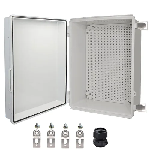 Miniatura 12 de Caja eléctrica impermeable, caja de conexiones IP67, pestillo de acero inoxidable, cubierta transparente con bisagras, carcasa para proyectos