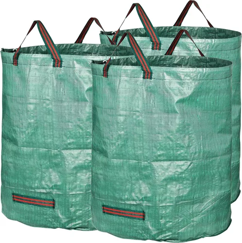 Miniatura 10 de GardenMate Paquete de 3 Bolsas de Residuos de Jardín Reutilizables de 80 Galones (H33, D26 pulgadas) - Bolsas de Residuos de Patio
