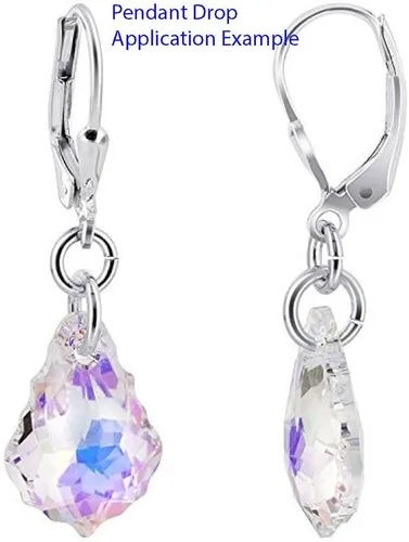 Miniatura 4 de 20pcs checa facetado cristal barroco lámpara colgante gota perlas Suncatcher 0.866 in febrero amatista púrpura piedra natal