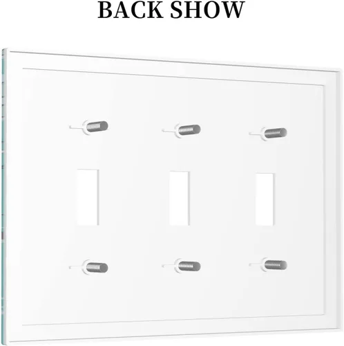 Miniatura 613 de Placa de Interruptor de Luz Azul de 1 Gang, Placa de Pared Decorativa de Palanca Individual, Cubierta de Placa de Pared de Palanca, Placa Frontal