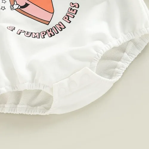 Miniatura 7 de FYBITBO Traje de Halloween para bebé recién nacido, sudadera de manga larga, mameluco de burbujas, linda ropa de Halloween