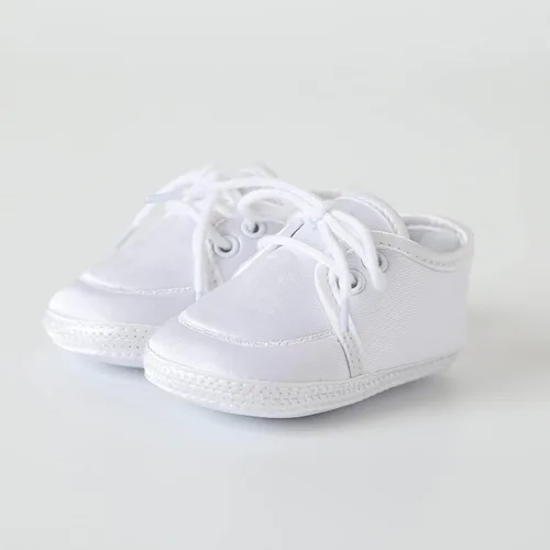 Miniatura 6 de Booulfi Conjunto de botines y calcetines para bebés recién nacidos para bautizo