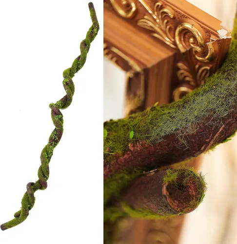 Miniatura 9 de Ramas de árbol artificiales suaves de espuma EVA mediana de 70.86", ramitas de tronco grueso, enredaderas falsas de liana ratán para colgar
