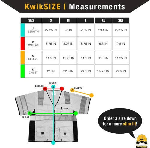 Miniatura 6 de KwikSafety - Charlotte, NC - Men's & Women's Class 3 Safety Vest PPE Hi Vis Reflective ANSI OSHA