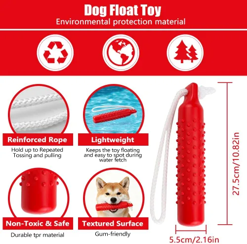 Miniatura 4 de Juguete flotante para perros, maniquí de entrenamiento para perros retriever, juguetes flotantes para buscar agua, ligero para flotar en la cuerda
