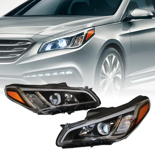 Miniatura 2 de Para Hyundai Sonata ECO/SE/GL/GLS/Sport modelos no limitados/último/híbridos 2015 2016 2017 montaje de faros delanteros izquierdo lado del conductor