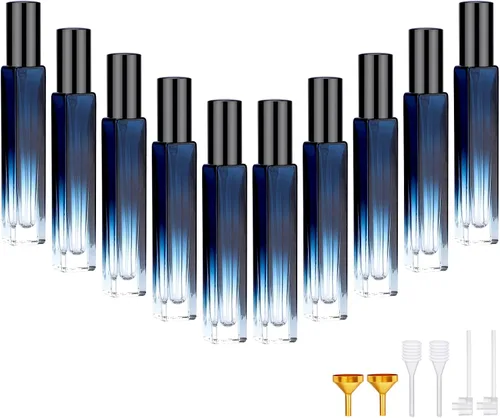 Miniatura 20 de Segbeauty 5 Pack de botellas de spray de vidrio rellenables de 10 ml para perfume, botella de colonia de niebla fina mini vacía de viaje de 10 ml