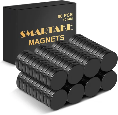 Miniatura 12 de SMARTAKE 45 piezas de imanes para refrigerador, imanes pequeños redondos de 6x2mm para nevera, imanes de neodimio premium multiusos para oficina