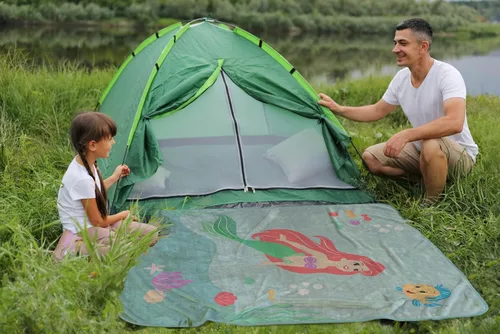 Miniatura 5 de Disney - Manta de viaje de felpa con diseño de La Sirenita, mide 40 x 50 pulgadas, accesorios de viaje de princesa súper suaves y acogedores