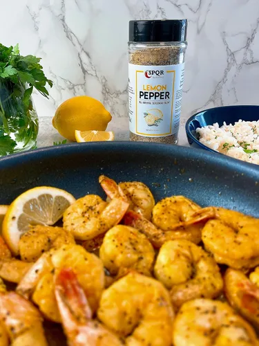 Miniatura 5 de All Natural Lemon Pepper Seasoning XL - Tarro de 11 onzas, sin ácido cítrico ni colorante artificial SPQR Seasonings