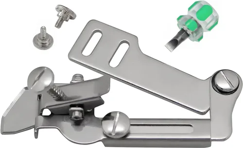 Guía de costura de costura Presser Foot Fine Tucker Gauge Herramienta de bricolaje ajustable con destornillador para máquina de coser industrial