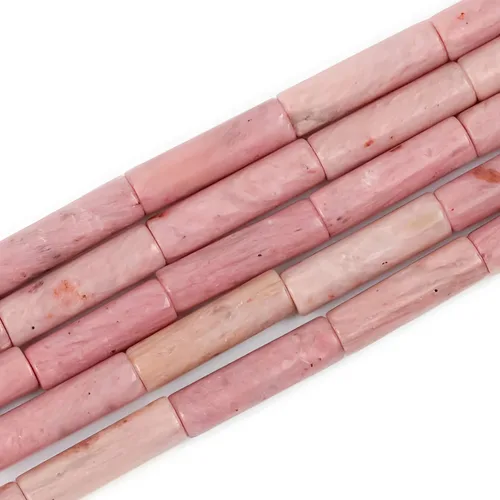 Miniatura 21 de HAAMIIQII Cuentas de tubo de amazonita natural de 0.512 x 0.157 in, cuentas sueltas de piedra cilíndrica para fabricación de joyas, 15 pulgadas