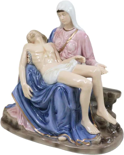 Miniatura 2 de Ebros Gift Figura de porcelana de porcelana de hueso Michelangelo Vaticano Reproducción de La Pieta de 9 pulgadas de alto, la Santa Madre con Jesús
