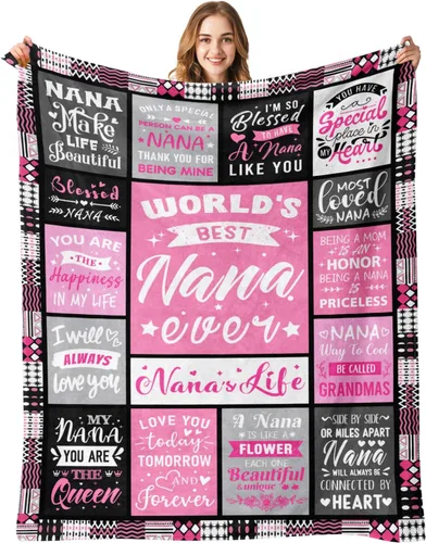Miniatura 9 de Gigi Regalos para abuela, manta de regalo Best Gigi Ever de 50 x 60 pulgadas Manta suave de recuerdo, regalo pensado para cumpleaños, Navidad, Día