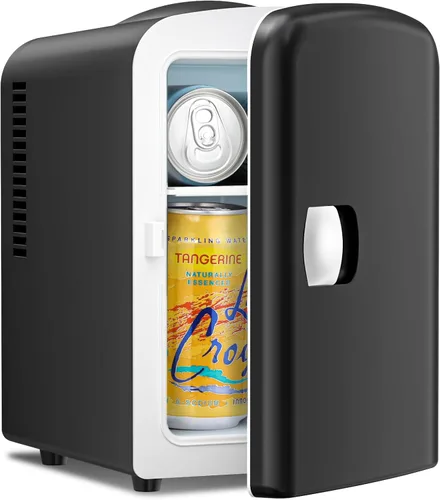 Miniatura 12 de Antarctic Star Refrigerador compacto, mini refrigerador portátil, cuidado de la piel, capacidad de 4 litros/6 latas, para dormitorio, automóvil