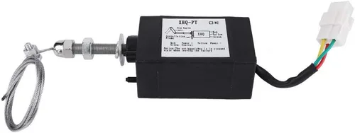 Vikye Válvula electromagnética del motor de Disel, válvula electromagnética del motor XHQ-PT de DC 12/24V para diferentes tipos de motores (12V)