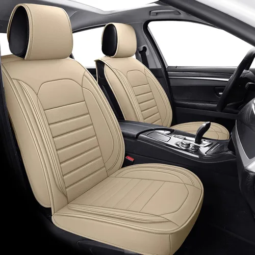 Miniatura 2 de TOMIC Yolanda - Juego completo de 5 fundas para asientos de automóvil, de cuero impermeable, universal, para Nissan Honda Civic CRV Hrv Kia Sorento
