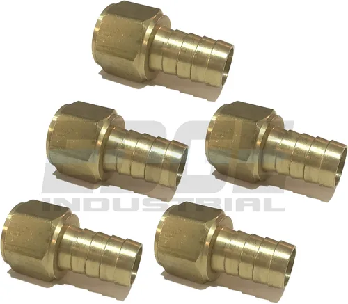 Miniatura 3 de Diámetro de manguera de 3/4 pulgadas a hembra NPT FNPT FNPT de latón recto para combustible, aire, agua, aceite, gas, WOG (cantidad 01)