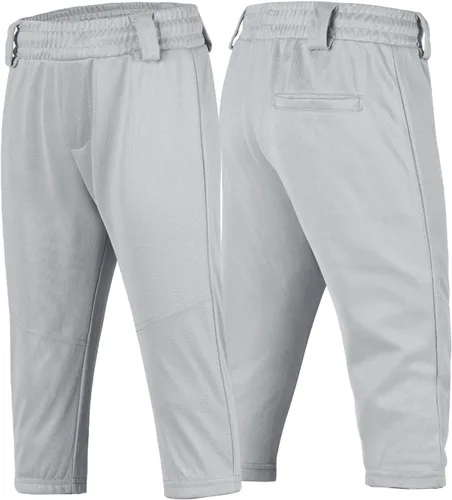 Miniatura 3 de QBK 2T3T4T5T a jóvenes niños pequeños Pantalones de béisbol Pantalones de béisbol Pantalones de sóftbol para niños pequeños Pantalones de béisbol