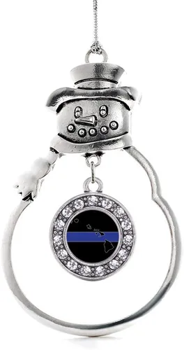 Miniatura 173 de Inspired Silver - Roller Queen - Adorno de Navidad plateado - Adorno circular para árbol de Navidad con circonita cúbica - Decoración colgante