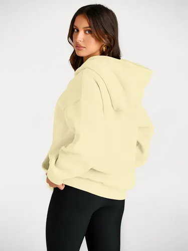 Miniatura 242 de Trendy Queen - Sudaderas extragrandes con capucha para mujer, suéteres de manga larga, sin botones, de vellón, de otoño, ropa de invierno