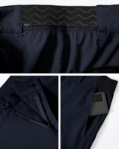 Miniatura 5 de Gopune Men's Stretch Golf Pants Quick Dry Lightweight Outdoor Casual Dress Work Pants with Pockets